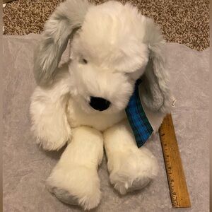 Russ Plush Dog Toy with Gray Ears - brand new